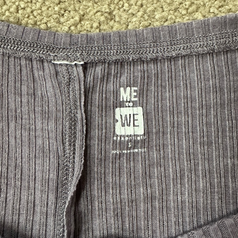 Me to We Purple Henley Top